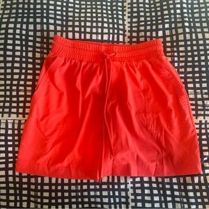 Lou & Grey Vibrant Coral Athletic Skort